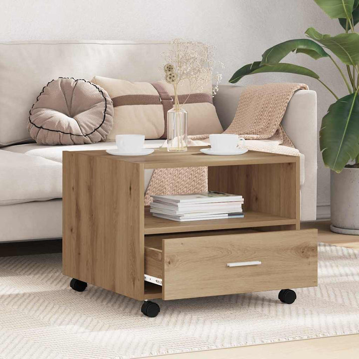Sofabord Artisan Egetræ 55 x 55 x 45cm Konstrueret træ
