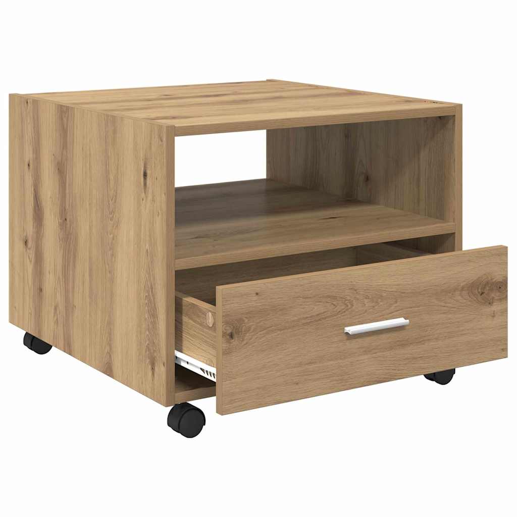 Sofabord Artisan Egetræ 55 x 55 x 45cm Konstrueret træ