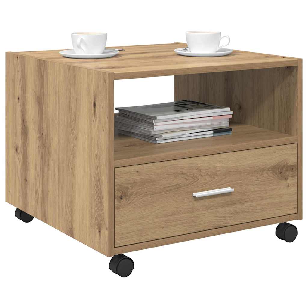 Sofabord Artisan Egetræ 55 x 55 x 45cm Konstrueret træ