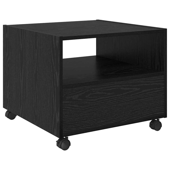 Sofabord med skuffe Sort eg 55 x 55 x 45cm Konstrueret træ