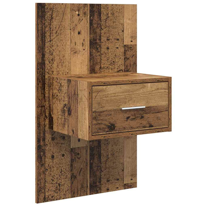 Natskab 2 stk. Gammelt træ 50 x 32,5 x 80 cm Konstrueret træ