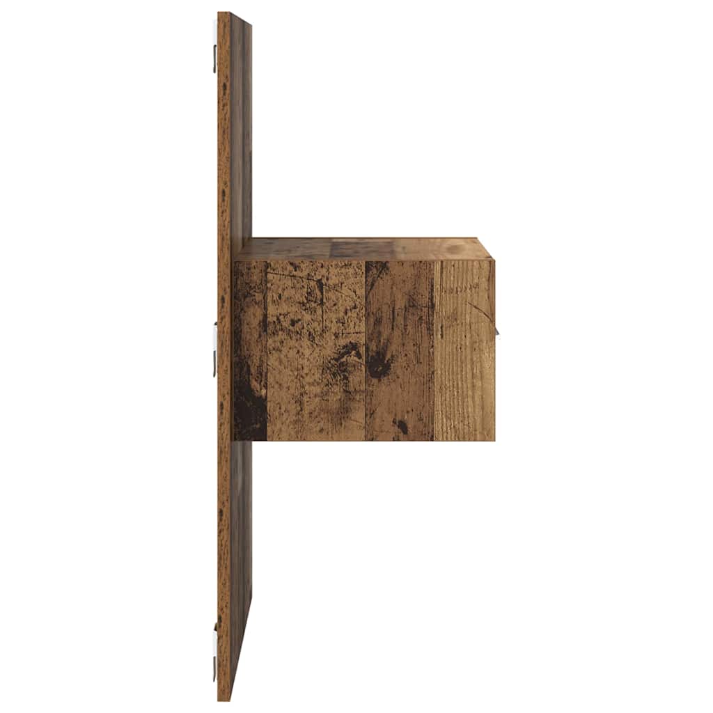 Natskab 2 pcs Gammelt træ 50 x 32,5 x 80 cm Konstrueret træ