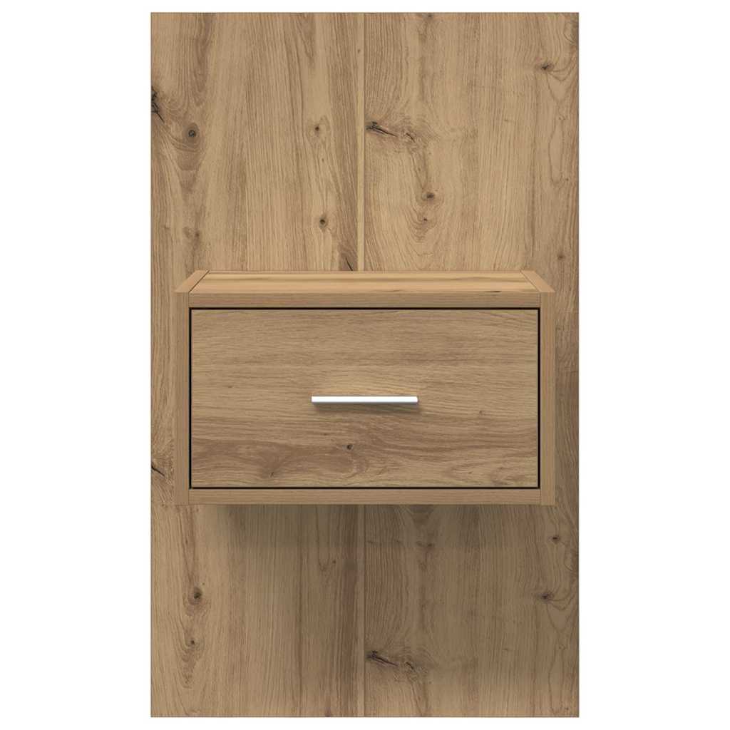 Natskab 2 pcs Artisan Egetræ 50 x 32,5 x 80 cm Konstrueret træ