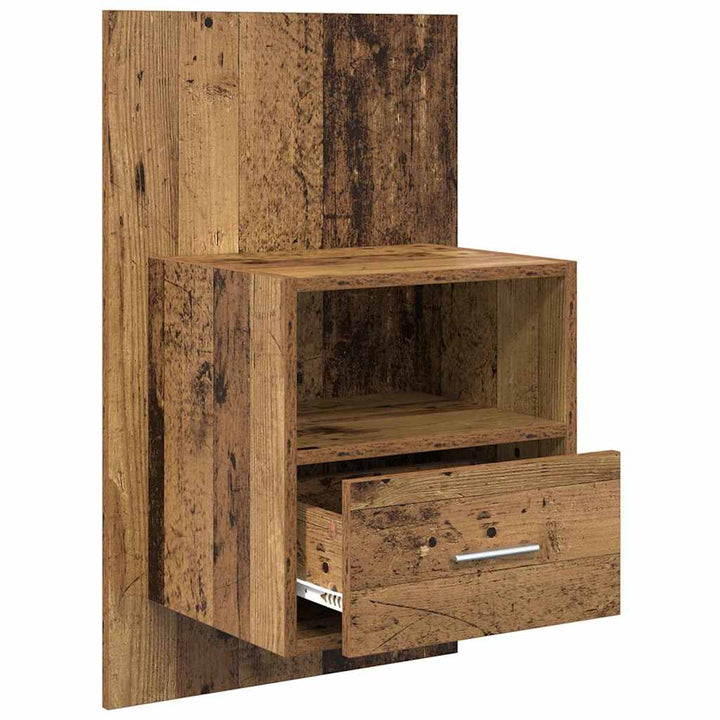 Natskab 2 pcs Gammelt træ 50 x 32,5 x 80 cm Konstrueret træ