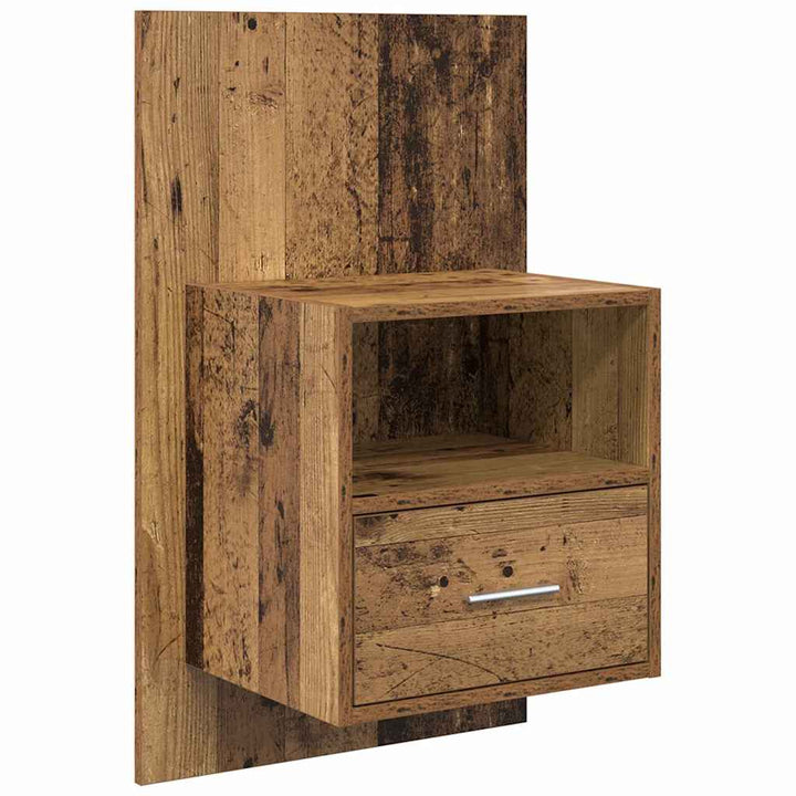Natskab 2 pcs Gammelt træ 50 x 32,5 x 80 cm Konstrueret træ