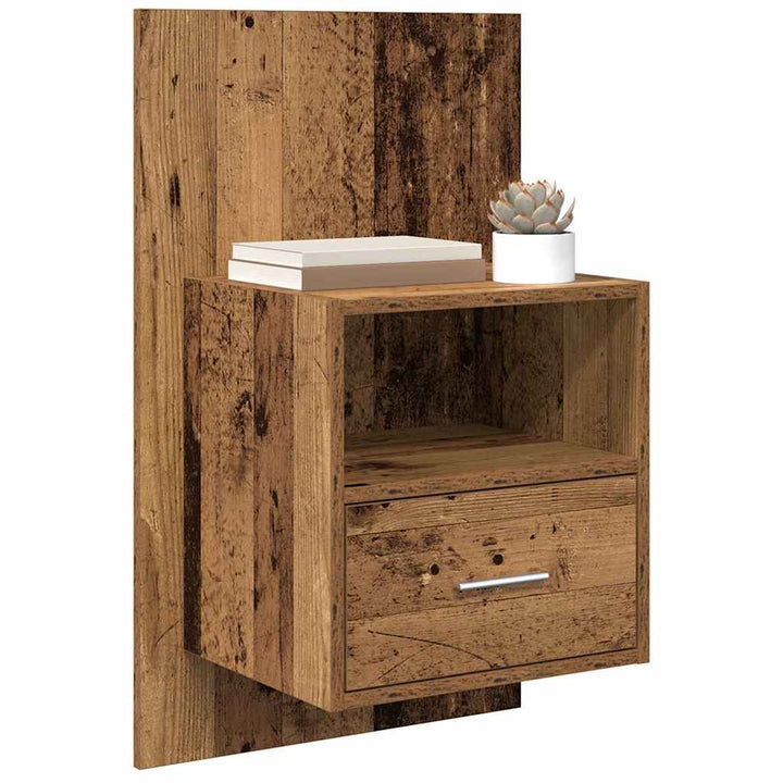 Natskab 2 pcs Gammelt træ 50 x 32,5 x 80 cm Konstrueret træ