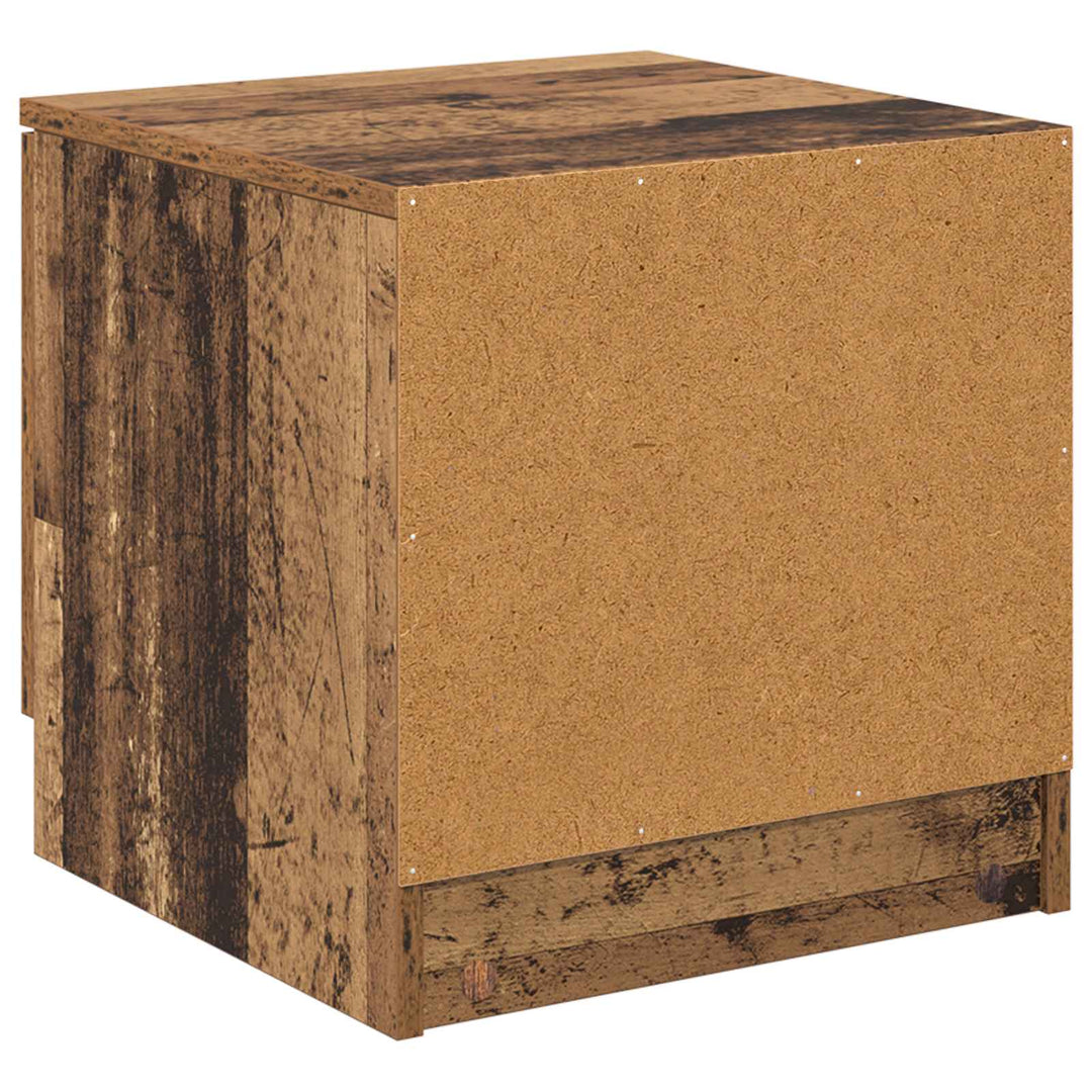 Sengeskab 2 pcs Gammelt træ 40 x 39 x 40 cm Konstrueret træ