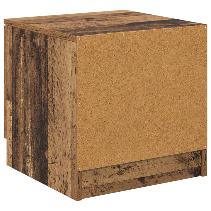 Sengeskab 2 pcs Gammelt træ 40 x 39 x 40 cm Konstrueret træ