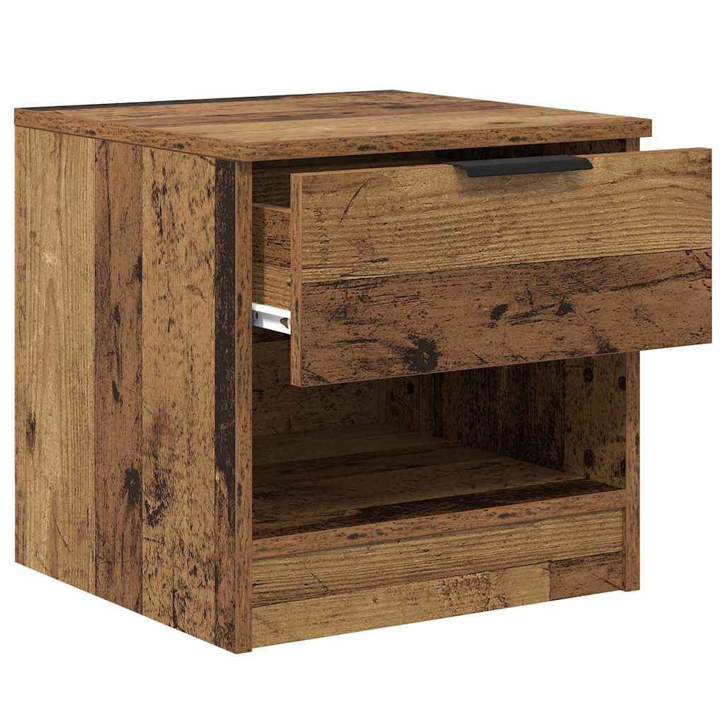 Sengeskab 2 pcs Gammelt træ 40 x 39 x 40 cm Konstrueret træ