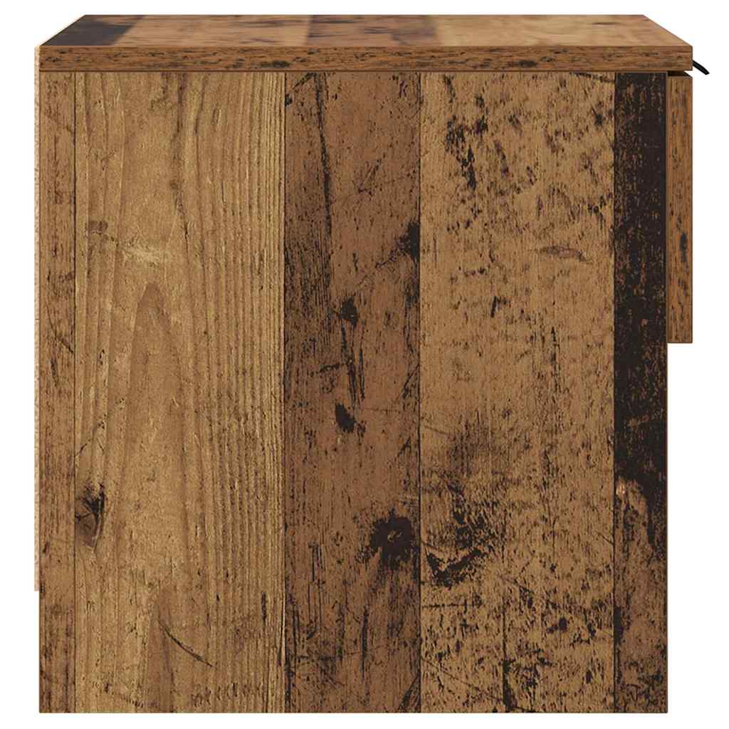 Sengeskab 2 pcs Gammelt træ 40 x 39 x 40 cm Konstrueret træ