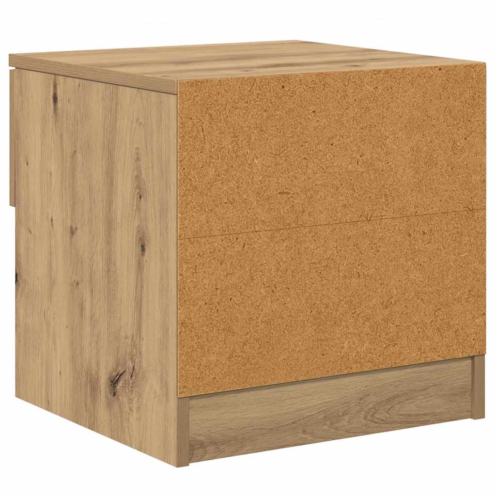 Sengeskab 2 pcs Artisan Egetræ 40 x 39 x 40 cm Konstrueret træ