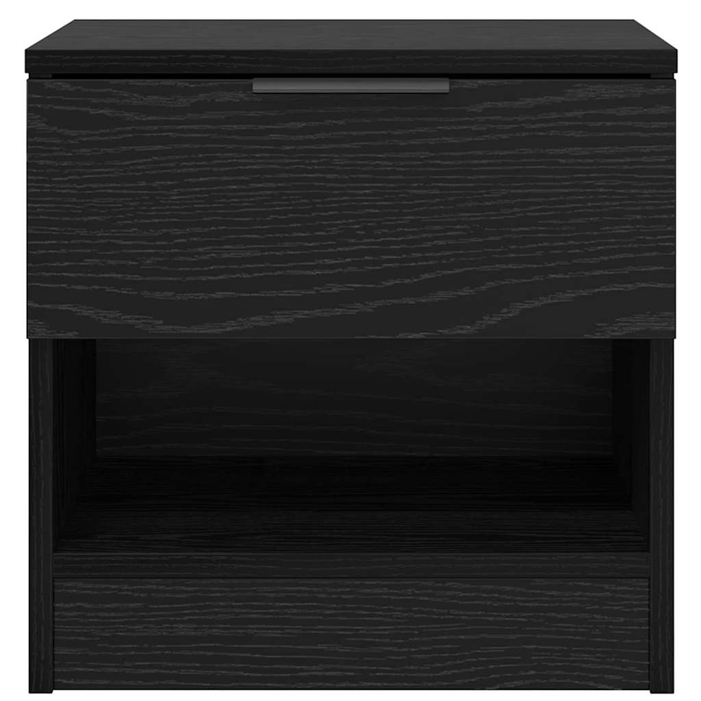 Sengeskab 2 pcs Sort eg 40 x 39 x 40 cm Konstrueret træ