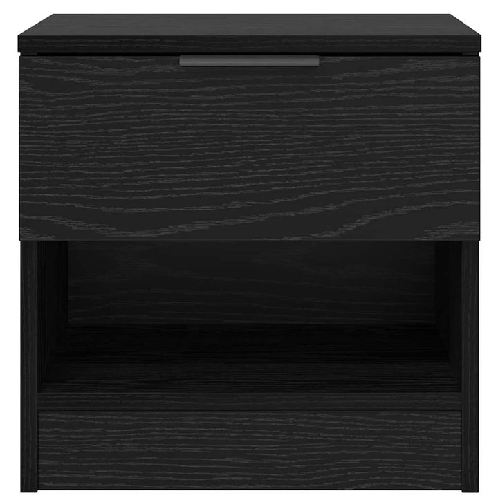 Sengeskab 2 pcs Sort eg 40 x 39 x 40 cm Konstrueret træ