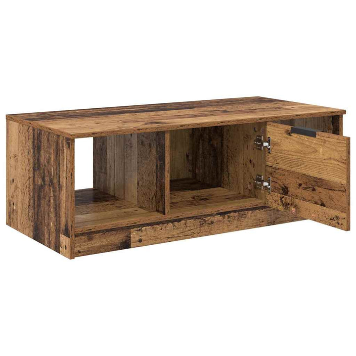Sofabord med skuffe Gammelt træ 102 x 50 x 36cm Konstrueret træ