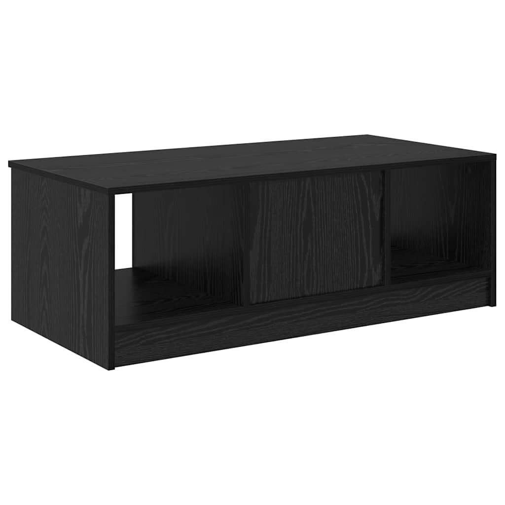 Sofabord med skuffe Sort eg 102 x 50 x 36cm Konstrueret træ