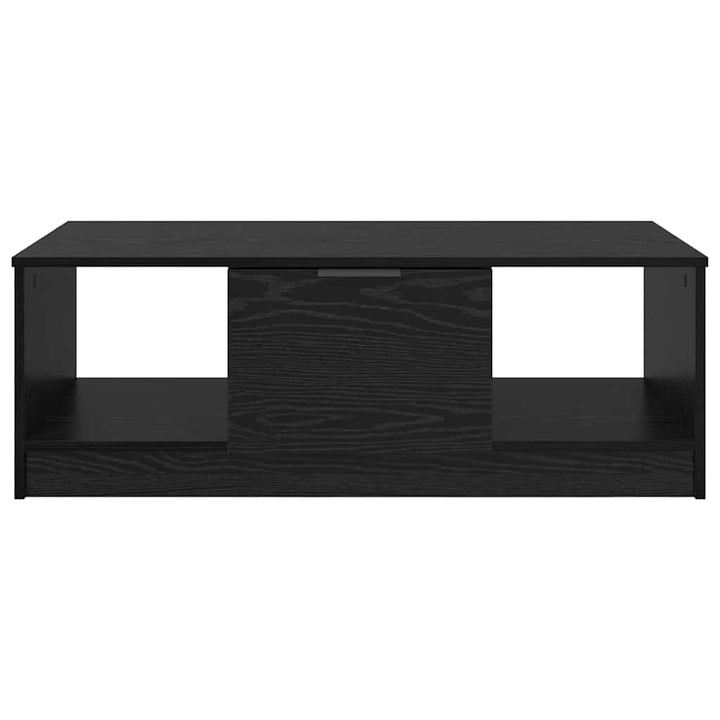 Sofabord med skuffe Sort eg 102 x 50 x 36cm Konstrueret træ