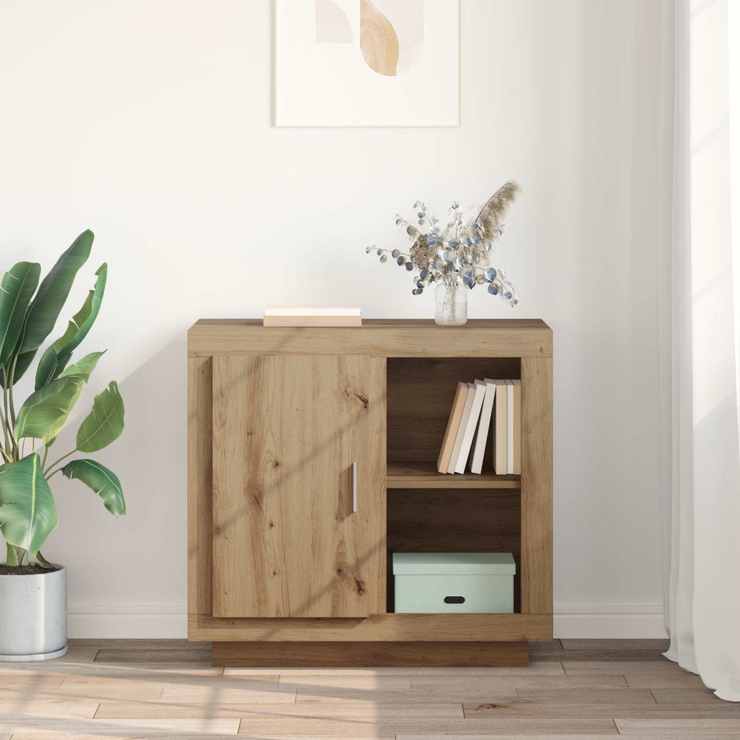 Sideboard Artisan Egetræ 80 x 40 x 75 cm Konstrueret træ