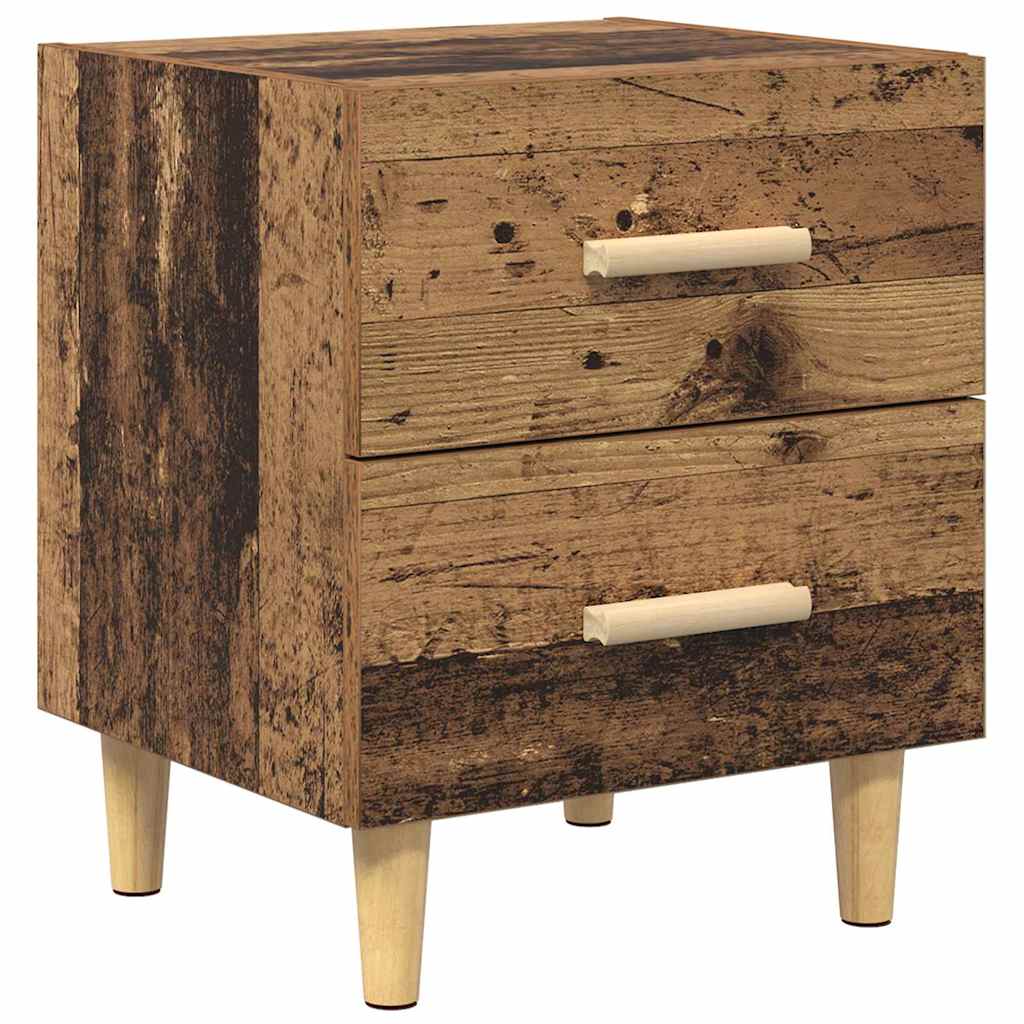 Sengeskab Gammelt træ 40 x 35 x 47,5 cm Konstrueret træ