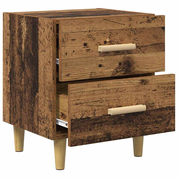 Sengeskab Gammelt træ 40 x 35 x 47,5 cm Konstrueret træ