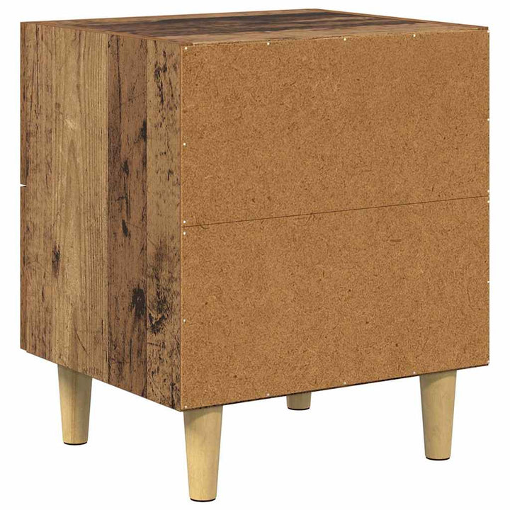 Sengeskab 2 pcs Gammelt træ 40 x 35 x 47,5 cm Konstrueret træ