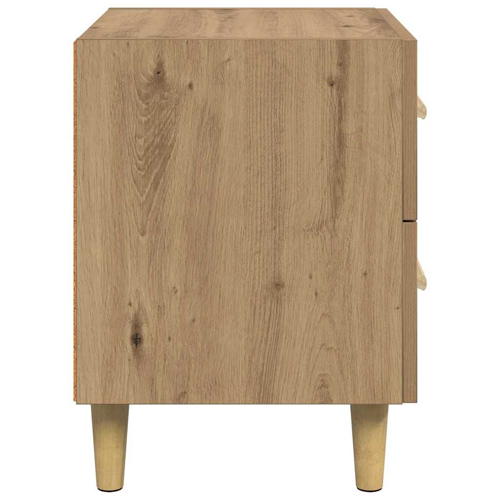 Sengeskab Artisan Egetræ 40 x 35 x 47,5 cm Konstrueret træ