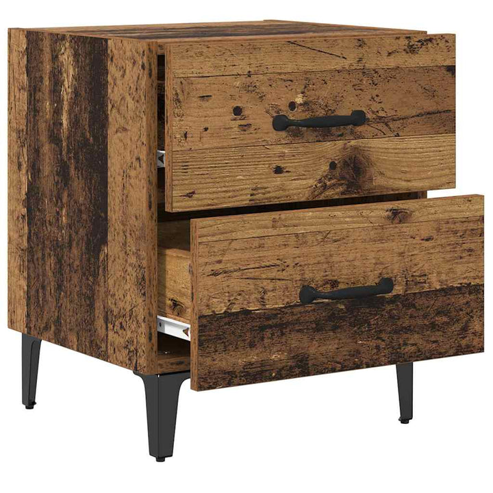 Sengeskab Gammelt træ 40 x 35 x 47,5 cm Konstrueret træ