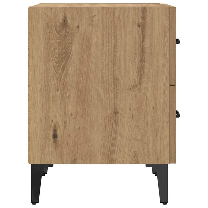 Sengeskab Artisan Egetræ 40 x 35 x 47,5 cm Konstrueret træ