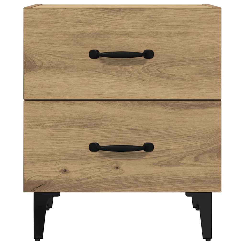 Sengeskab med skuffe 2 pcs Artisan Egetræ 40 x 35 x 47,5 cm