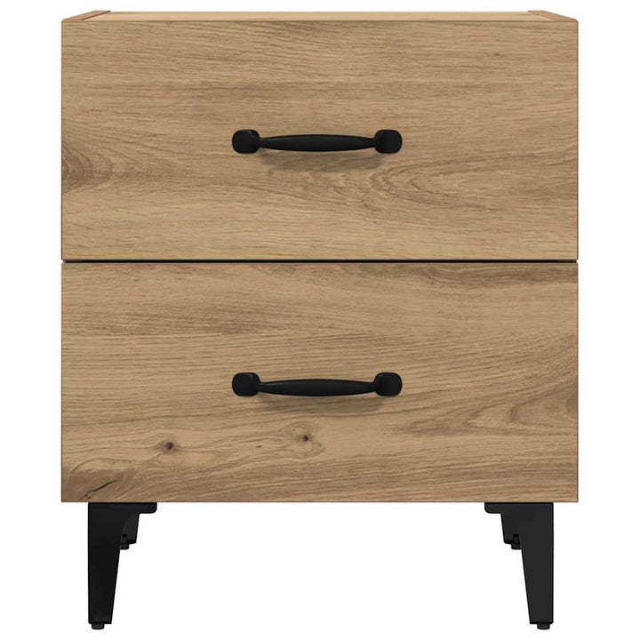 Sengeskab med skuffe 2 pcs Artisan Egetræ 40 x 35 x 47,5 cm