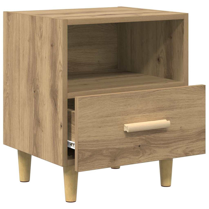 Natskab 2 pcs Artisan Egetræ 40 x 35 x 47 cm Konstrueret træ