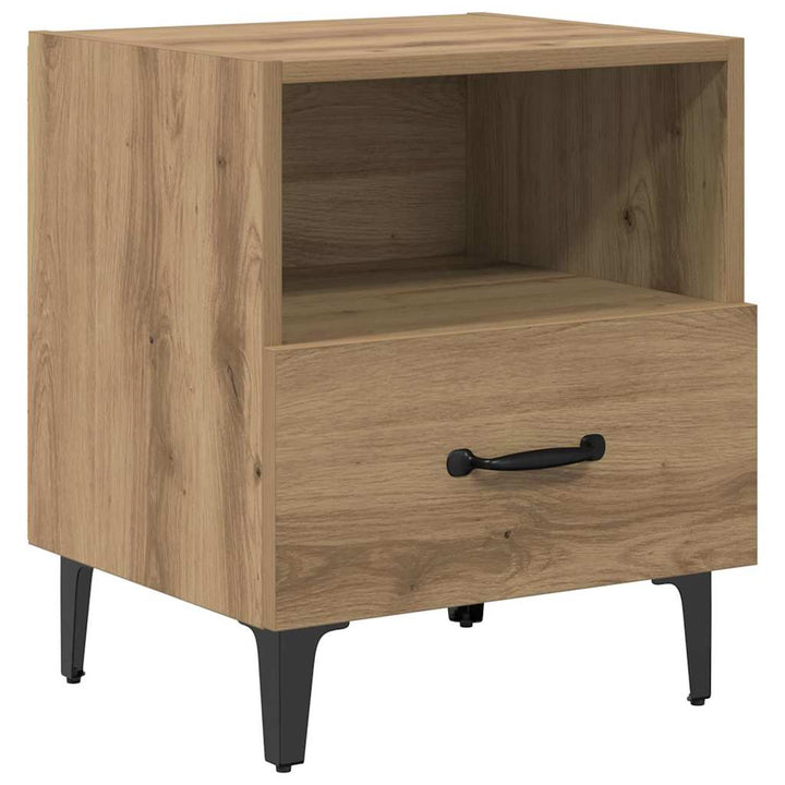 Natskab 2 pcs Artisan Egetræ 40 x 35 x 47,5 cm Konstrueret træ