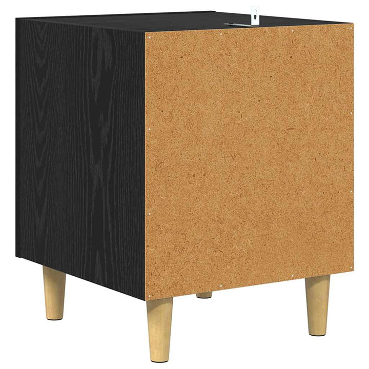 Natskab 2 pcs Sort eg 40 x 40 x 50 cm Konstrueret træ