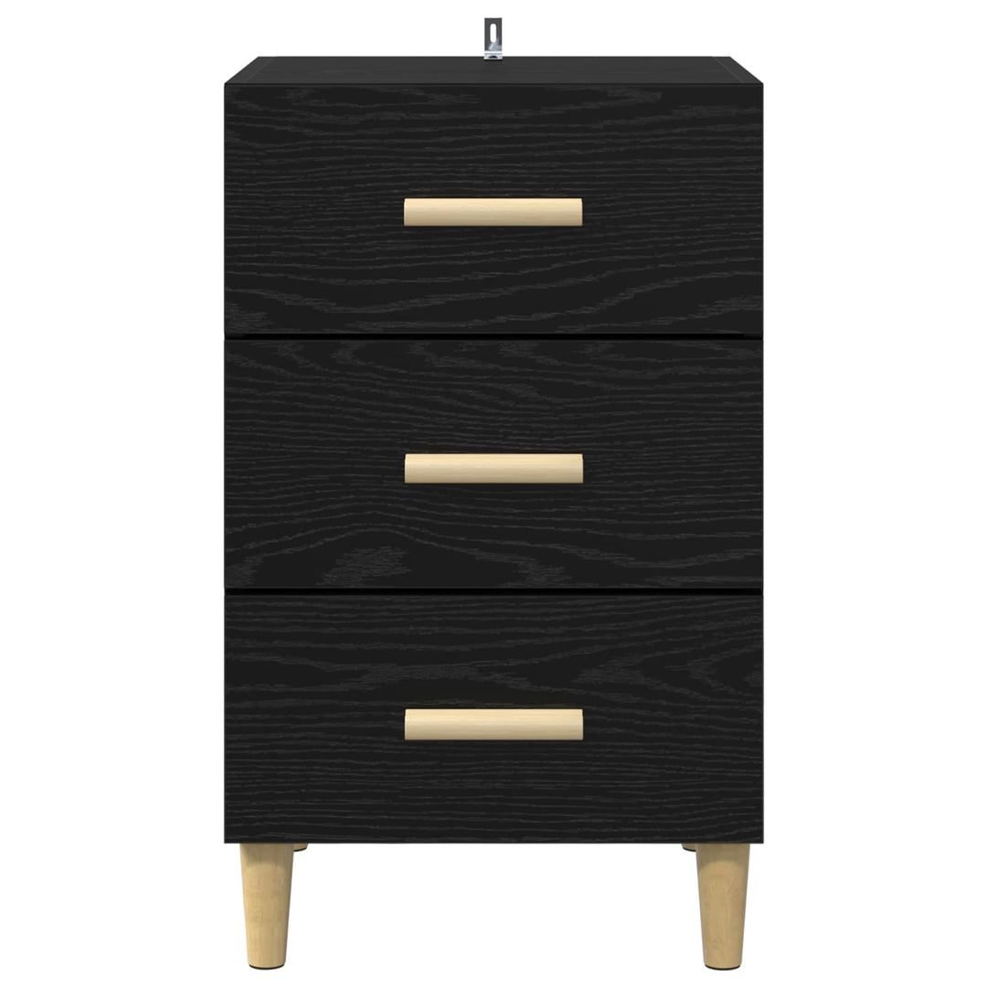 Natskab Sort eg 40 x 40 x 66 cm Konstrueret træ