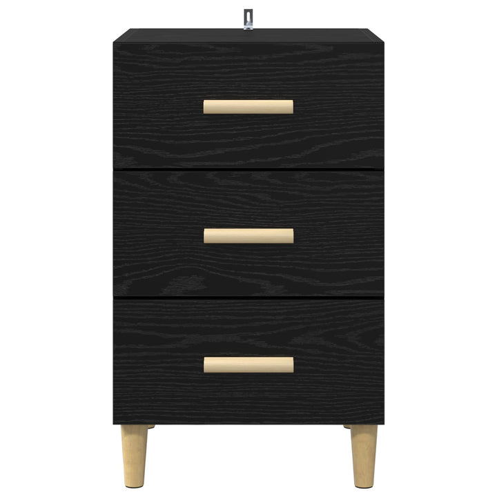 Natskab Sort eg 40 x 40 x 66 cm Konstrueret træ
