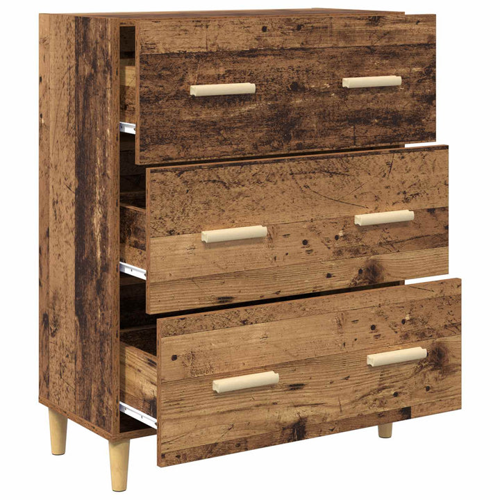 Sideboard Gammelt træ 69,5 x 34 x 90 cm Konstrueret træ