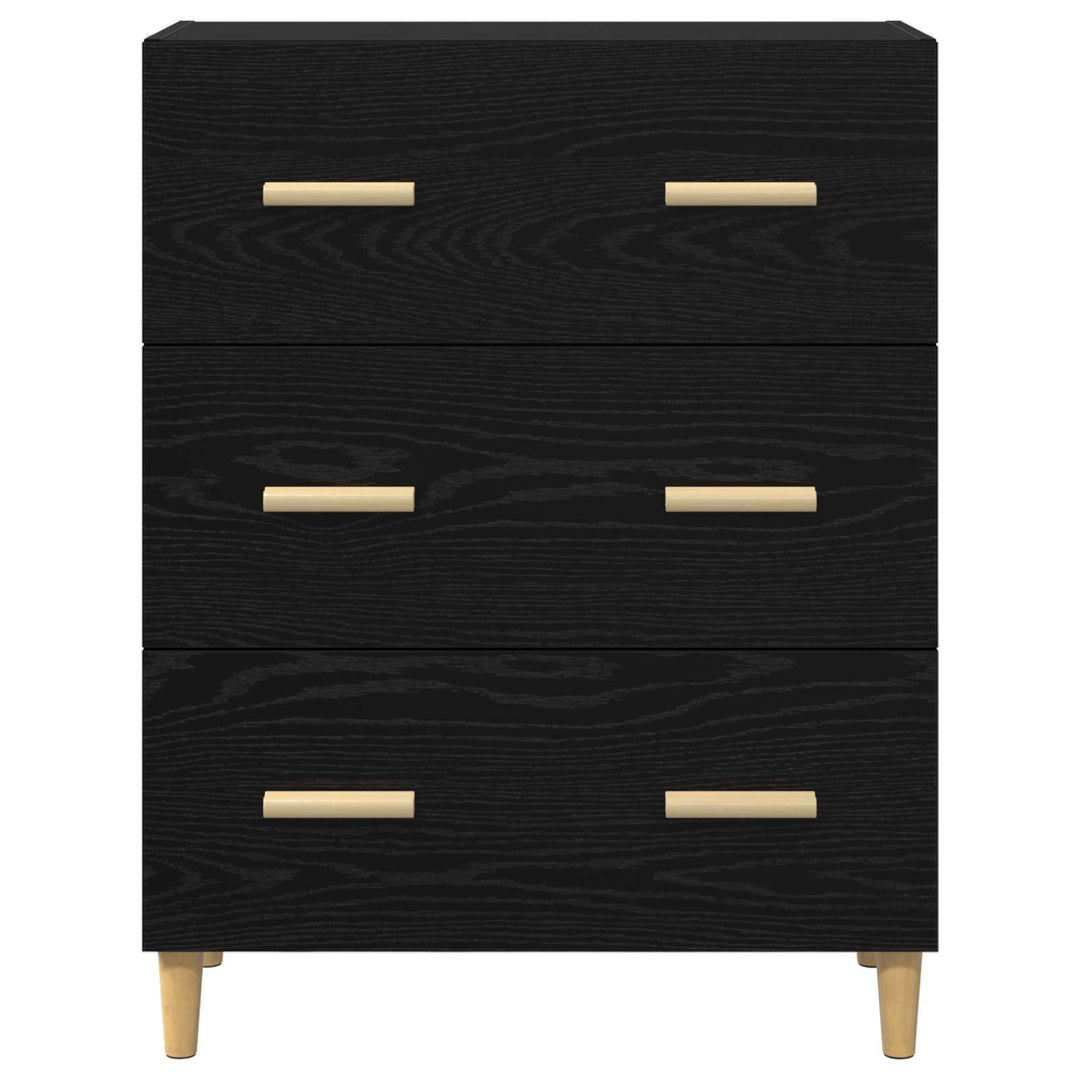 Sideboard Sort eg 69,5 x 34 x 90 cm Konstrueret træ