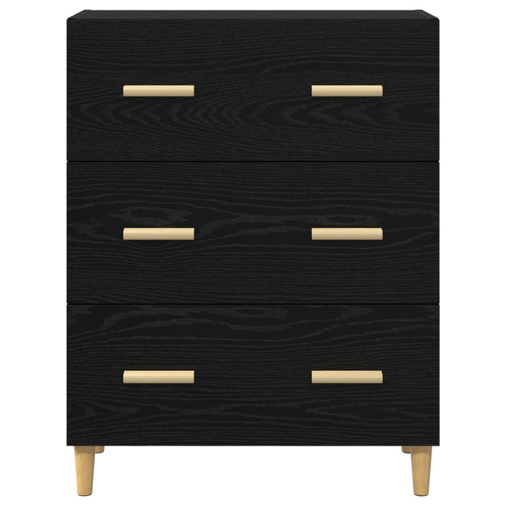 Sideboard Sort eg 69,5 x 34 x 90 cm Konstrueret træ