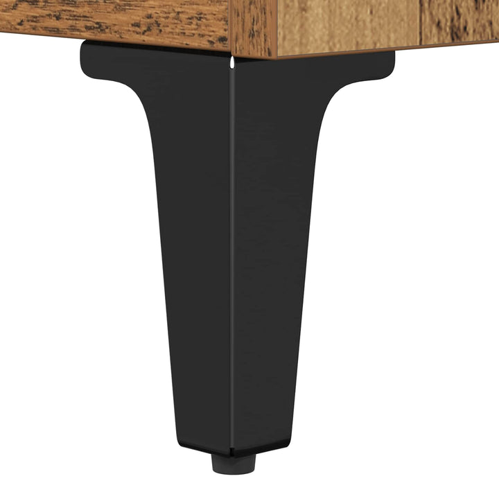 Sideboard Gammelt træ 69,5 x 34 x 90 cm Ingeniørt træ og jern