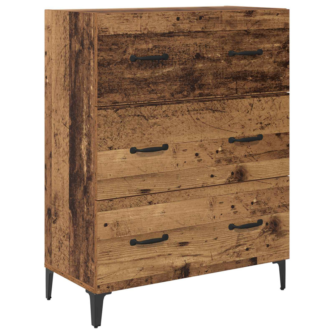 Sideboard Gammelt træ 69,5 x 34 x 90 cm Ingeniørt træ og jern