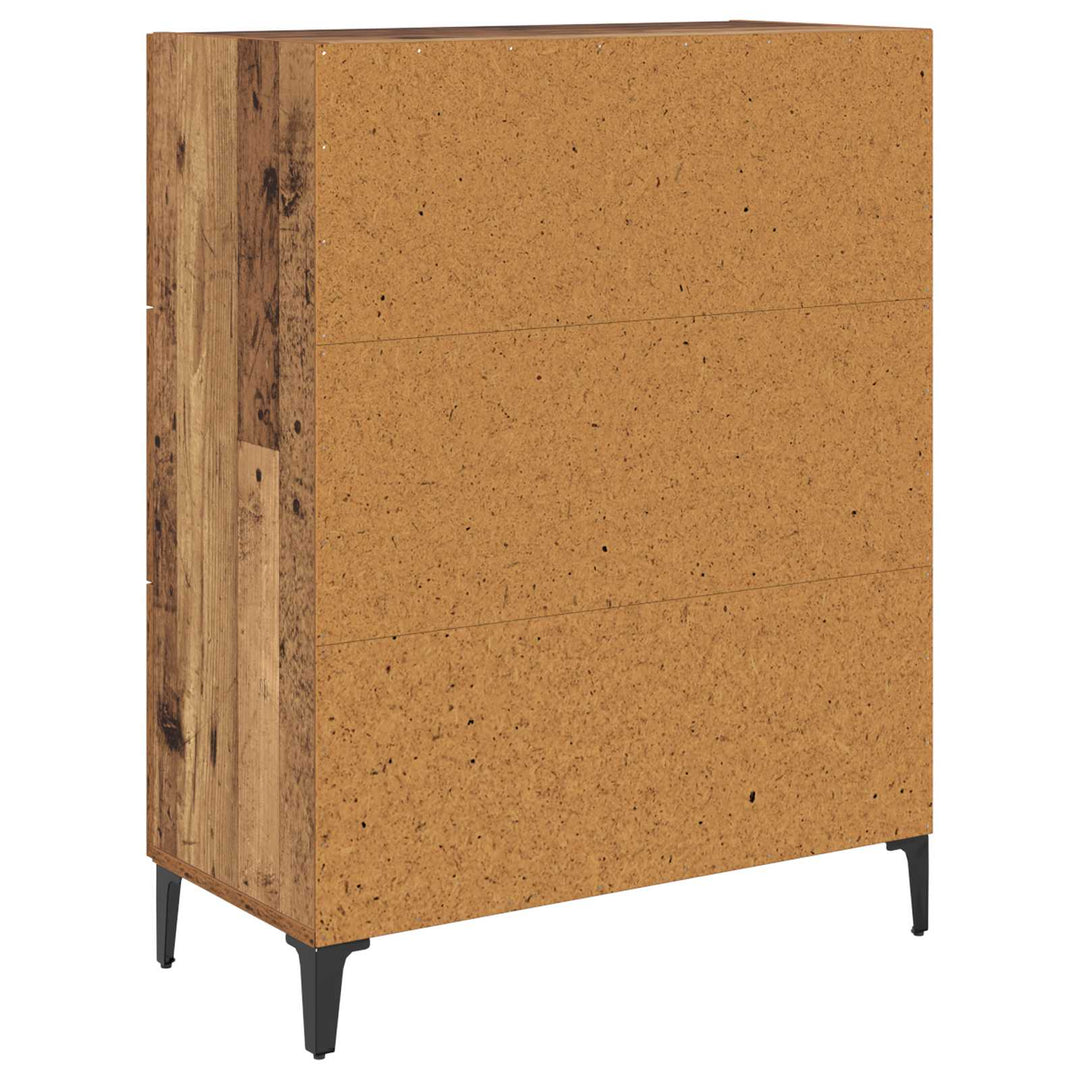 Sideboard Gammelt træ 69,5 x 34 x 90 cm Ingeniørt træ og jern