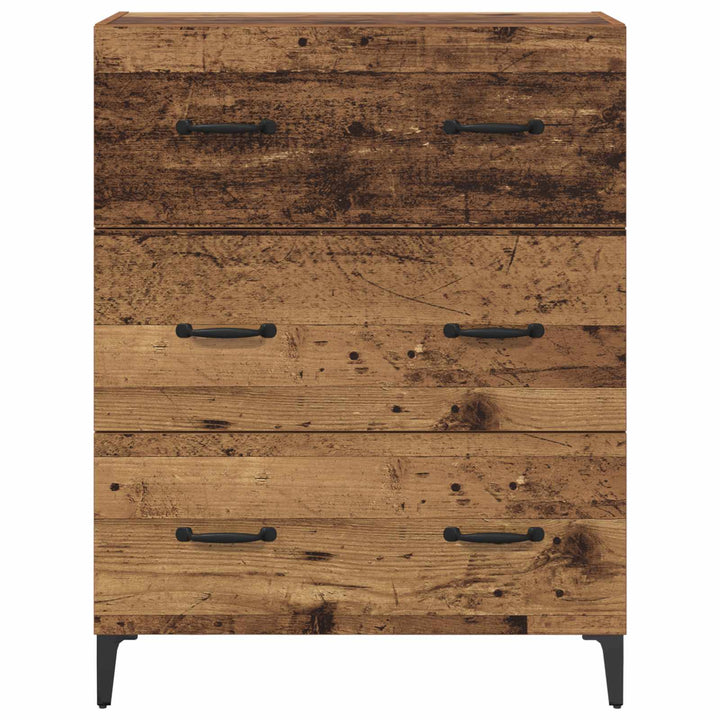 Sideboard Gammelt træ 69,5 x 34 x 90 cm Ingeniørt træ og jern