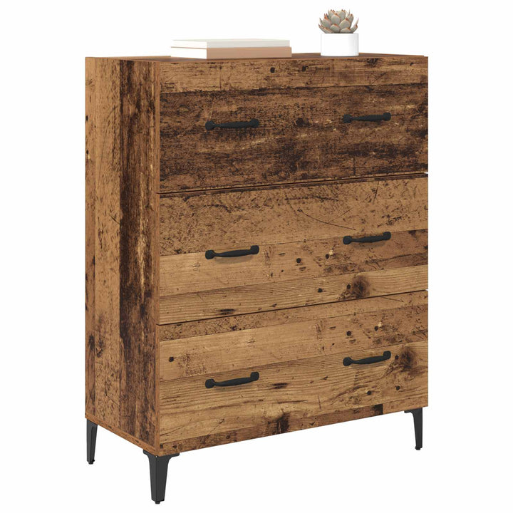 Sideboard Gammelt træ 69,5 x 34 x 90 cm Ingeniørt træ og jern