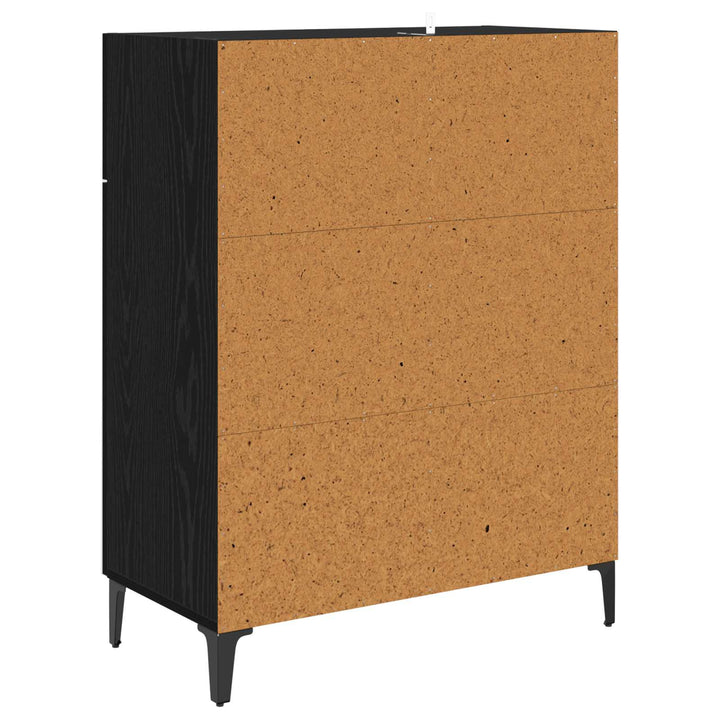 Sideboard Sort eg 69,5 x 34 x 90 cm Konstrueret træ