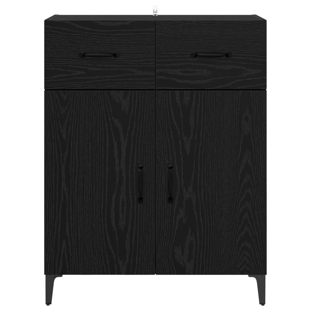 Sideboard Sort eg 69,5 x 34 x 90 cm Konstrueret træ