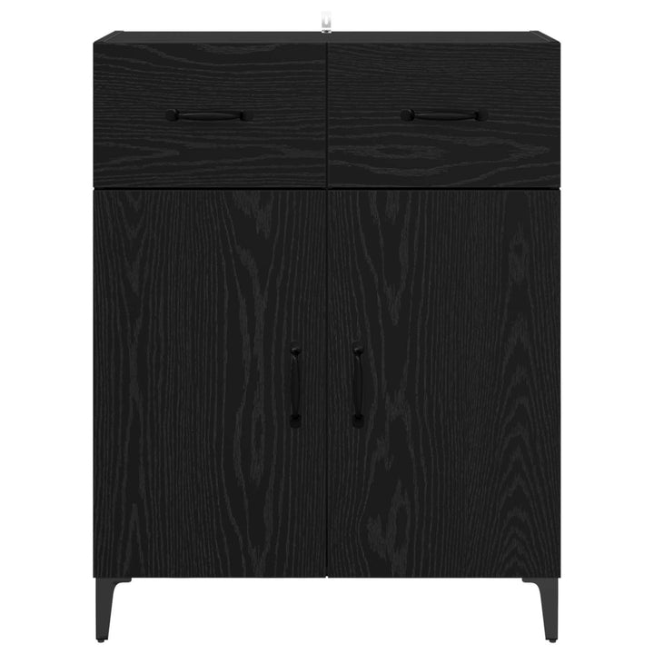 Sideboard Sort eg 69,5 x 34 x 90 cm Konstrueret træ