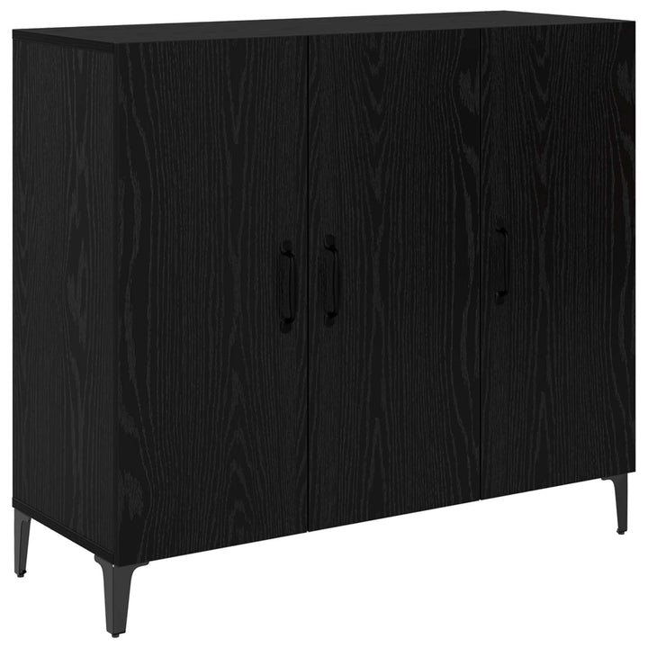 Sideboard Sort eg 34 x 90 x 80 cm Konstrueret træ