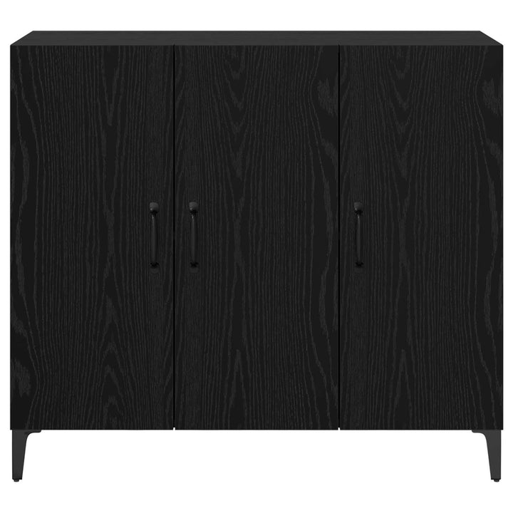 Sideboard Sort eg 34 x 90 x 80 cm Konstrueret træ
