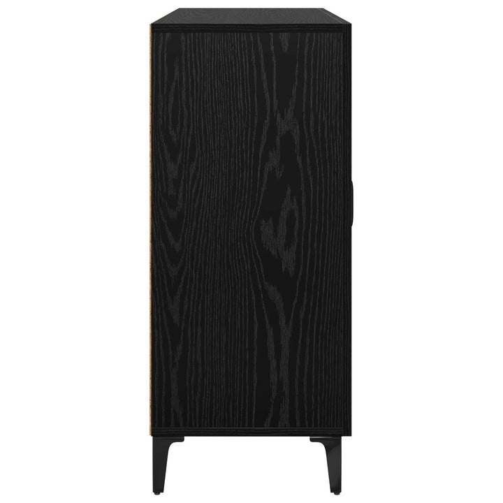 Sideboard Sort eg 34 x 90 x 80 cm Konstrueret træ