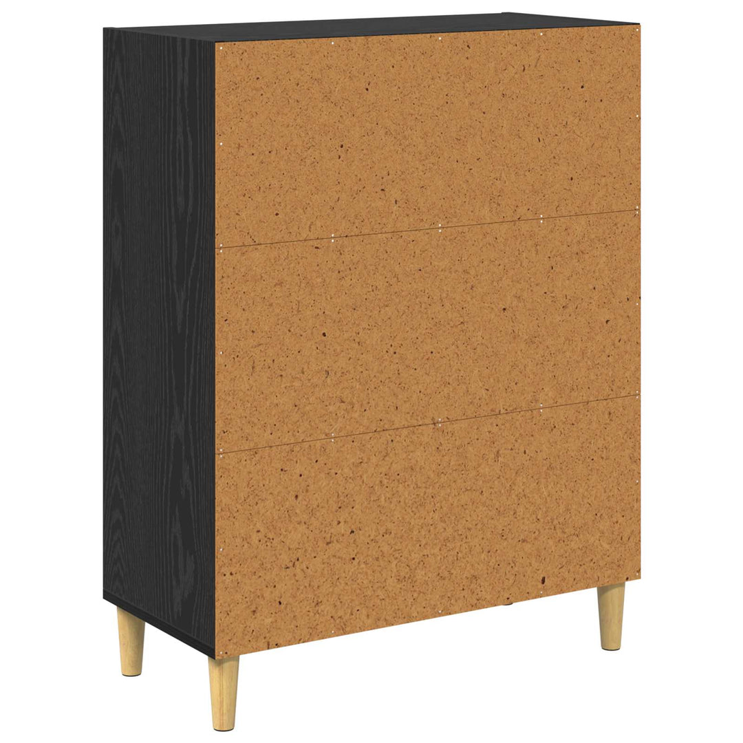 Sideboard Sort eg 69,5 x 32,5 x 90 cm Konstrueret træ