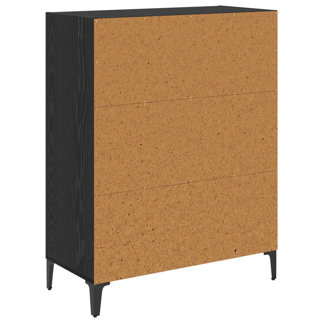 Sideboard Sort eg 69,5 x 32,5 x 90 cm Konstrueret træ